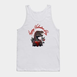 Happy Valentine's Day Trex Gift Tank Top